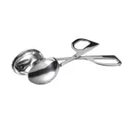 image of Winco ST-2 Salad Tongs, 10", Double Spoon, Stainless Steel, Mirror Finish