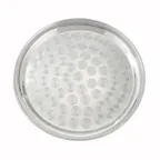 image of Winco STRS-16 16" Stainless Steel Round Serving Tray with Swirl Design