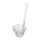 image of Winco TB-20 Nickel Plated 8-3/10" Round Taco Salad Bowl Fry Basket
