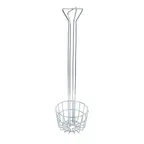 image of Winco TB-25 Chrome Plated Round Tortilla Shell Fry Basket