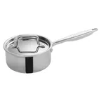 image of Winco TGAP-2 1-1/2 Qt. Tri-Gen Tri-Ply Induction Ready Sauce Pan with Cover