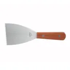 image of Winco TN526 Grill Scraper w/ Wooden Handle and 3" x 4" Blade