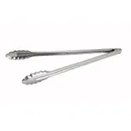 image of Winco UT-16LT 16" Stainless Steel Medium Weight Utility Tongs