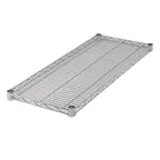 image of Winco VC-1872 72" x 18" Chrome Plated Wire Shelf, Includes: (4) Sleeve Clips Per Shelf