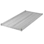 image of Winco VC-2130 30" x 21" Chrome Plated Wire Shelf, Includes: (4) Sleeve Clips Per Shelf