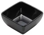 image of Winco WDM009-302 Square Bowl, 5 oz (3.5″), Black Melamine Break‑Resistant, Dishwasher‑Safe - 48/Case