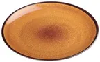 image of Winco WDM020-402 Ava 11" Round Melamine Plate, Tan, Break-Resistant, Dishwasher-Safe - 24/Case