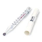 image of CDN TCF400 Candy & Deep Fry Thermometer, 75-400°F, Waterproof, Lab Glass, Stainless Clip