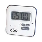 image of CDN TMW1 Waterproof Digital Timer, 100‑Minute Up/Down, 2"W × 7/8"H Display, Loud Alarm - 1/Each