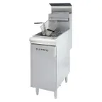 image of Culitek CULGF90LP 15" Floor Model Lp Gas Full Pot Fryer, 40 lbs
