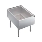 image of Krowne KRPT-2436-10 24" Pass-Thru Underbar Ice Bin/Cocktail Station w/ 175 lbs. Ice Capacity