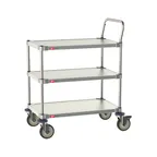 image of Metro MCP316-1830FF-3 18"X 30" Stainless 316 Grade Cart w/ 3 Shelves