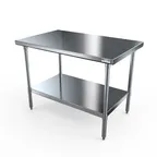 image of NBR Equipment TS-6024 Premium Work Table, 60"W X 24"D X 35-3/4"H Overall Size