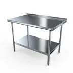 image of NBR Equipment TS-7224R Premium Work Table, 72"W X 24"D X 37-1/4"H Overall Size