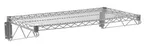 image of Olympic J1836WSG-SR 36"W x 18"D Wall Mount Wire Shelf Kit, Gray-Guard Epoxy Finish, NSF