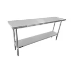 image of Sapphire Manufacturing SMTE-3060S 60" Open Base Work Table with Undershelf, 18 Gauge Flat Top