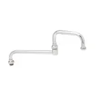 image of T&S Brass 068X Nozzle, Swivel, 18" Long, Double Joint, Stream Regulator Outlet