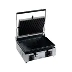 image of Univex PPRESS1.5RF Single Cast Iron Panini Press Grill w/ 14" x 10" Grooved & Smooth Plates, 120V