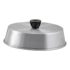 image of Winco ADBC-8 8" Round Aluminum Basting Cover w/ Bakelite Handle