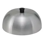 image of Winco AHC-6 6" Round Aluminum Hamburger Cover w/ Bakelite Handle
