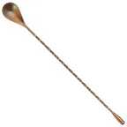 image of Winco BABS-12AC After 5 Bar Spoon, 12"L, Teadrop End, 18/8 Stainless Steel