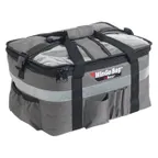 image of Winco BGCB-1709 Insulated Gray Wingo Bag Premium Catering Bag - 17" W X 13"D X 9"H