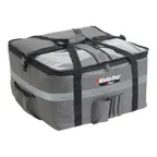 image of Winco BGCB-2212 Polyester Gray WinGo Bag Insulated Food Delivery Bag - 22"W x 22"D x 12"H