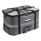 image of Winco BGCB-2314 WinGo Bag Insulated Food Delivery Bag, Polyester, Gray - 23"W x 15"D x 14"H,