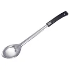 image of Winco BHON-11 11" Stainless Steel Solid Basting Spoon with Plastic Handle