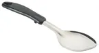 image of Winco BHOP-11 11" Solid Basting Spoon w/ Black Polypropylene Handle