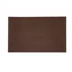 image of Winco BM-1812B 18" x 12" Rubber Bar Service Mat, Brown