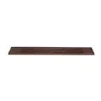 image of Winco BM-327B 27" X 3-1/4" Rubber Bar Service Mat, Brown