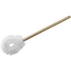 image of Winco BR-21W Toilet Bowl Brush, Wood Handle, 21"