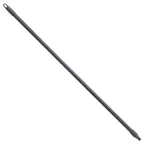 image of Winco BRH-48K Handle, 48"L x 1" Dia, Fiberglass with Textured Grip, Black