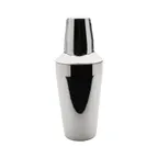 image of Winco BS-1P 16 oz Cocktail Shaker Set, 3‑Piece Stainless Steel, 3‑3/8" x 3‑3/8" x 8‑1/2"