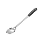 image of Winco BSOB-15 15" Solid Basting Spoon w/ Black Rounded Bakelite Handle