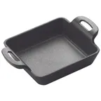image of Winco CASM-4S FireIron™ 10 oz. Mini Induction Server with Matte Black Enamel / Cast Iron