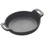 image of Winco CASM-6R FireIron™ 14 oz. Mini Induction Server w/ Matte Black Enamel - Cast Iron, Round