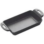 image of Winco CASM-7RT Fireiron™ 14 oz. Mini Induction Server w/ Matte Black Enamel, Rectangular
