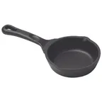 image of Winco CAST-3 FireIron™ 3 oz. Mini Induction Skillet w/ Matte Black Enamel - Cast Iron, Round
