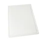 image of Winco CBI-1520 NSF Plastic Grooved Cutting Board, White