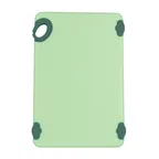 image of Winco CBK-1218GR Green StatikBoard Plastic Cutting Board w/ Hook - 12" x 18" x 1/2"
