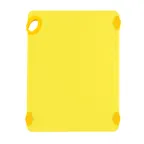 image of Winco CBK-1520YL Yellow StatikBoard Plastic Cutting Board - 15” x 20” x 1/2" 
