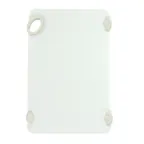 image of Winco CBN-1218WT White StatikBoard Co-Polymer Plastic Cutting Board - 12" x 18" x 1/2"