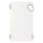 image of Winco CBN-610WT White StatikBoard Co-Polymer Plastic Cutting Board - 6" x 10" x 1/2"