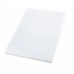 image of Winco CBXH-1520 Plastic Rectangular Cutting Board, White -  20" x 15" x 1" 