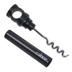 image of Winco CO-4DK Cork Screw, Twist & Pull Design, Metal Blade, Black Plastic Handle, 2/Pack