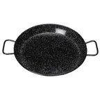 image of Winco CSPP-23E 23.63" Enameled Carbon Steel Paella Pan - Round