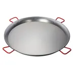 image of Winco CSPP-35 35.5" Polished Carbon Steel Paella Pan - Round