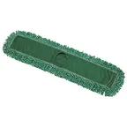 image of Winco DMM-36H Green Dust Mop Head Refill, Cotton Blend - 36" x 5"